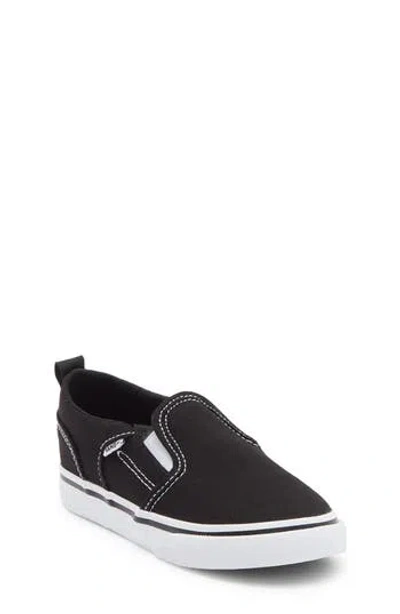 Vans Kids' Asher Slip-on Sneaker In Black