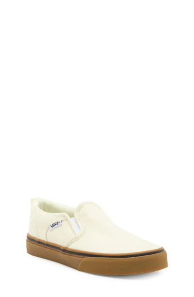 Vans Kids' Asher Slip-on Sneaker In Gum Marshmallow