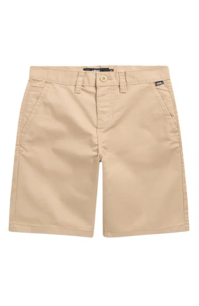 Vans Kids' Authentic Loose Chino Shorts In Neutral