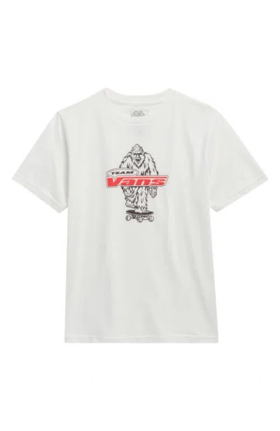 Vans Kids' Big Push Cotton Graphic T-shirt In White