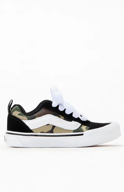 Vans Kids Black & Camo Knu Skool Shoes