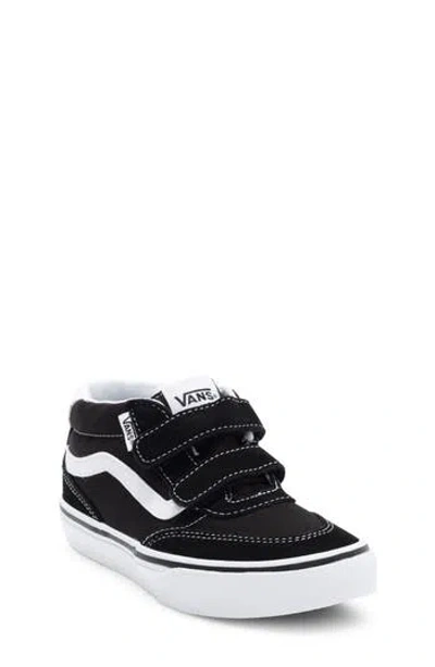 Vans Kids' Brooklyn Mid Top Sneaker In Black
