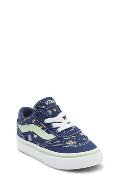 Vans Kids' Brooklyn Slip-on Sneaker In Blue
