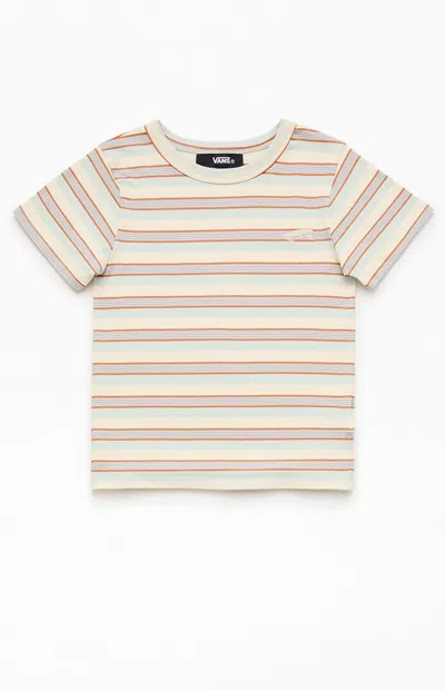 Vans Kids Brown Lucie Striped T-shirt In Neutral