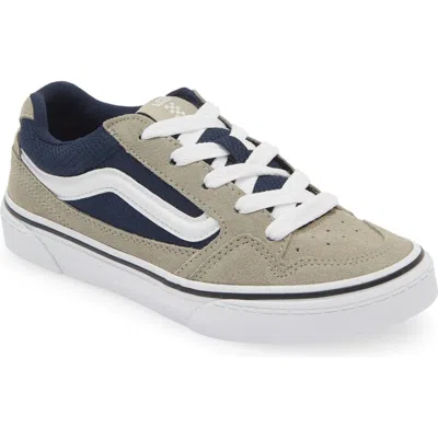 Vans Kids' Caldrone Sneaker In Suede/mesh Grey/blue