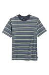 Vans Kids' Cameron Stripe Cotton T-shirt In Blue