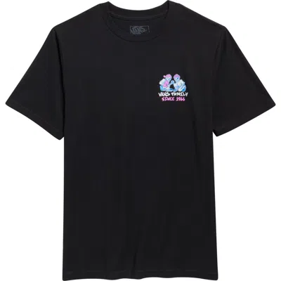 Vans Kids' Checker Bros Graphic T-shirt In Black