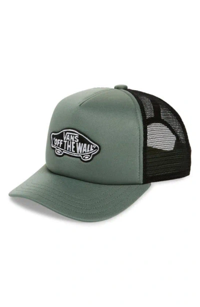 Vans Kids' Classic Logo Trucker Hat In Green