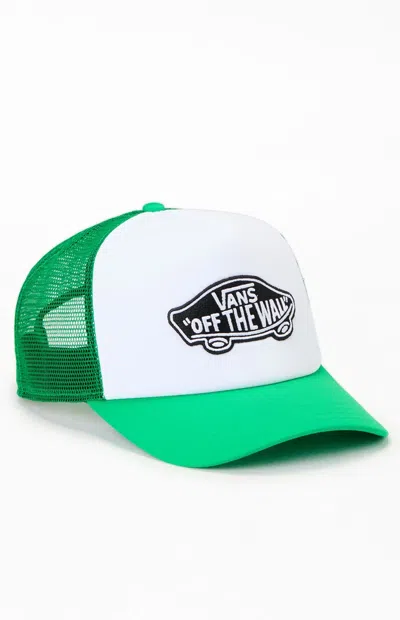 Vans Kids Classic Patch Trucker Hat In Green