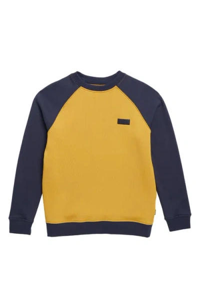 Vans Kids' Core Crewneck Sweatshirt In Parisian Night-harvest Gold