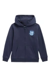 Vans Kids' Dizzy Bear Zip Hoodie In Blue