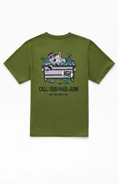 Vans Kids Dumpster Raccoon T-shirt In Green