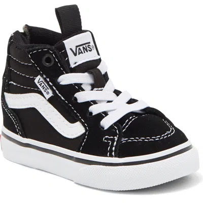 Vans Kids' Filmore High Top Sneaker In Suede/canvas Black/white
