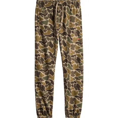 Vans Kids' Half Box Camo Print Sweatpants In Bungee Cord/turkish Coffee
