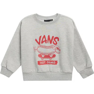 Vans Kids' Hot Dawg Logo Graphic Sweatshirt In Gray