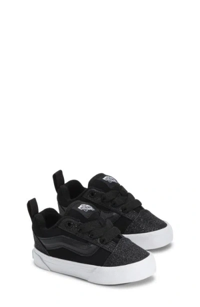VANS VANS KIDS' KNU SCHOOL DAZZLED BLACK ELASTIC LACE SNEAKER