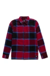 Vans Kids' Larkspur Buffalo Check Cotton Flannel Button-up Shirt In Multi