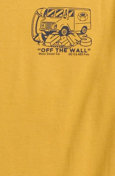 Vans Kids' Next Stop Harvest Cotton Graphic T-shirt In Harvest Gold