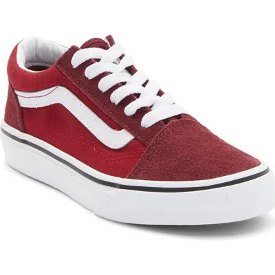 Vans Kids' Old Skool Sneaker In Red