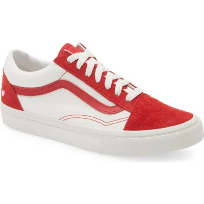 Vans Kids' Old Skool Sneaker In Red