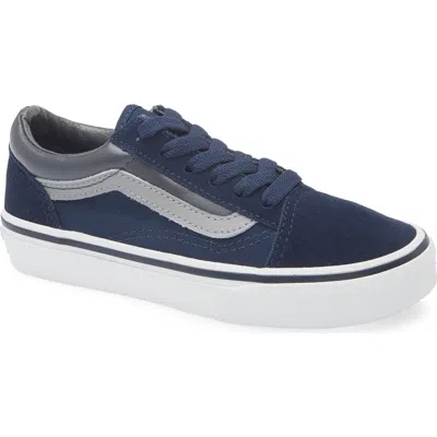 Vans Kids' Old Skool Sneaker In Tonal Block Navy/grey