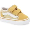 Vans Unisex Old Skool V Color Theory Low Top Sneakers - Baby, Toddler In Glitter Champagne Gold