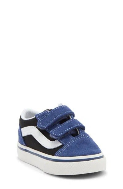 Vans Babies'  Kids' Old Skool V Sneaker In Navy Black
