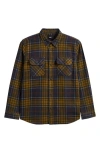 Vans Kids' Otis Parisian Plaid Cotton Flannel Button-up Shirt In Parisian Night