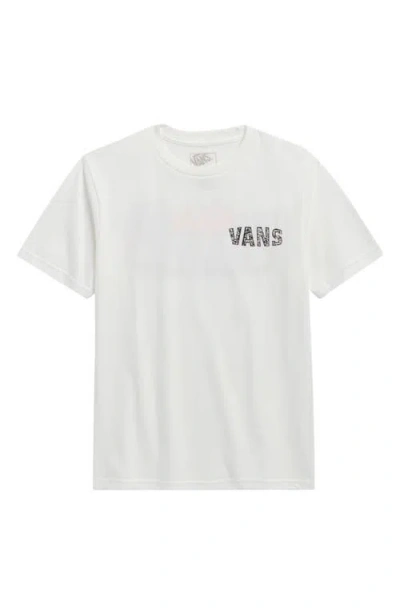 Vans Kids' Racing Flames Graphic T-shirt In White