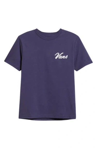 Vans Kids' Repair Shop Cotton Graphic T-shirt In Purple