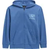 Vans Kids' Rippled Zip Up Hoodie In Blue