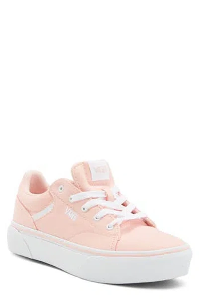 Vans Kids' Seldon Platform Sneaker In Canvas Light Pink