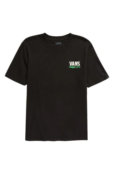 Vans Kids' Shaka Skeleton Graphic T-shirt In Black