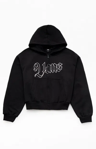 Vans Kids Shining Full Zip Hoodie In Black