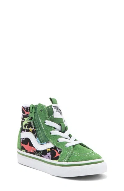 Vans Kids' Sk8-hi Reissue Side Zip Sneaker In Green