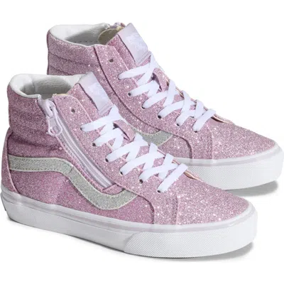 Vans Kids' Sk8-hi Reissue Side Zip Sneaker In Pink
