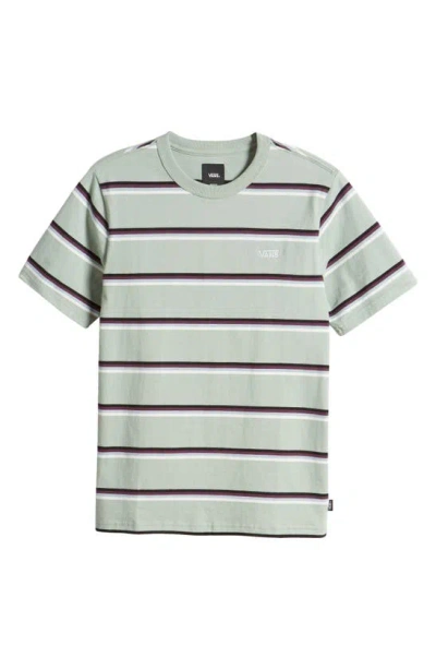 Vans Kids' Spaced Out Stripe T-shirt In Iceberg Green