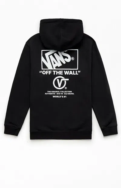Vans Kids Stacked Hi Pullover Hoodie In Black/white