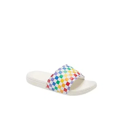 Vans Kids  La Costa Vn0a5hto196 Sandals White Multi Check Slide Jobb1922