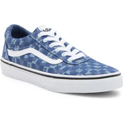 Vans Kids' Ward Sneaker In Mosaic Blue/white