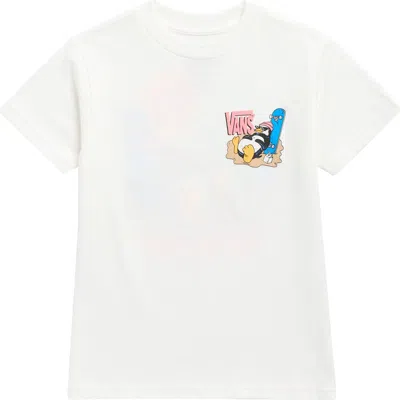 Vans Kids' Yolo Penguin Cotton Graphic T-shirt In White
