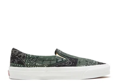 Vans Kith X  Vault Og Classic Slip-on Lx 'bandana - Scarab' In Green