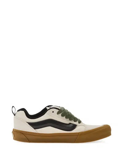 Vans Kknu Skool Stripe Sneakers In Neutral