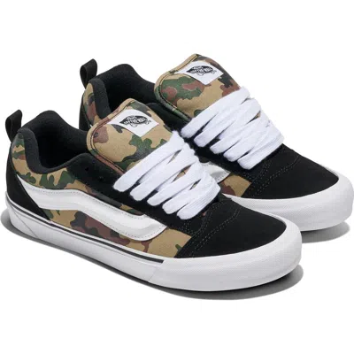 VANS VANS KNU SCHOOL CAMO SUEDE & CANVAS LOW TOP SNEAKER