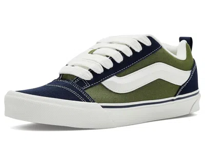 Vans Knu Skool Athletic Shoes Nineties Navy/green: Men's 11.5 - Women's 13 Medium In Gray