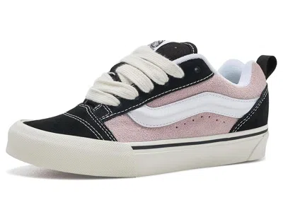 Vans Knu Skool (big Kid) Kid's Shoes Black/pale Petal: 4 Big Kid M, Canvas/suede In Multi