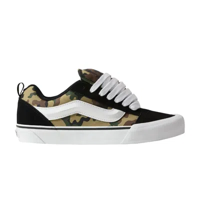 Pre-owned Vans Knu-skool 'black Green Camo' | Men's Size 7