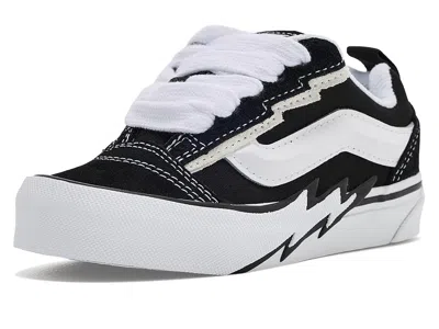 Vans Knu Skool Bolt (little Kid) Kid's Shoes Black/white: 1 Little Kid M In Multi