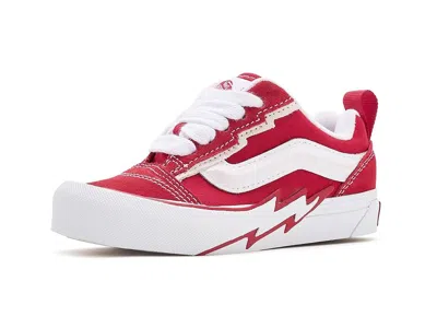 Vans Knu Skool Bolt (little Kid) Kid's Shoes Racing Red: 2 Little Kid M