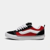 Vans Knu Skool Man Sneakers Red Size 12 Soft Leather In Multi